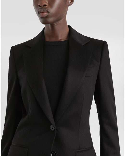 Dolce & Gabbana Black Single-Breasted Jacket