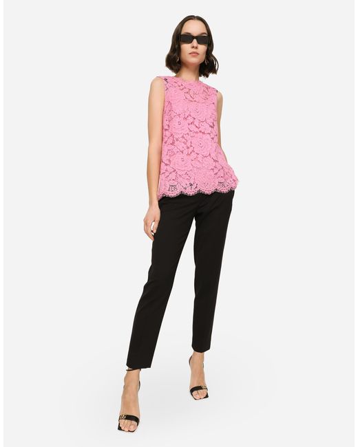 Dolce & Gabbana Black Gabardine Pants