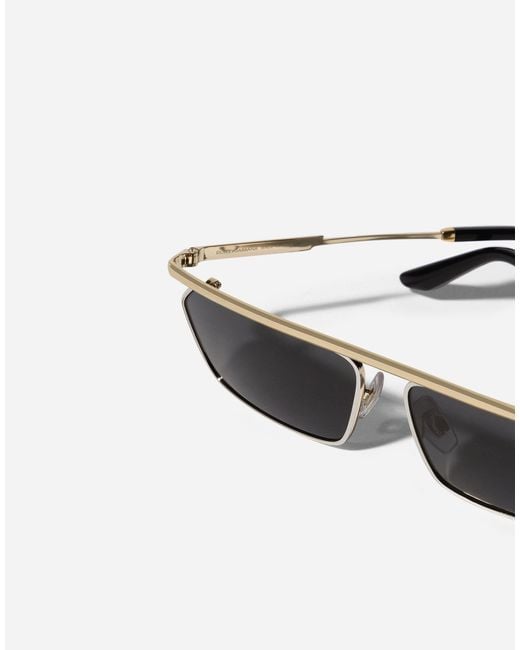 Lunettes De Soleil Metal Classic Dolce & Gabbana pour homme en coloris Gray