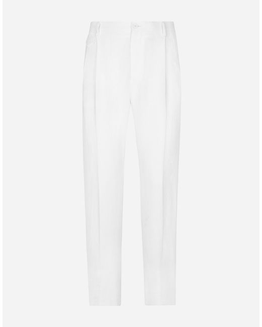 Dolce & Gabbana White Pantalone for men