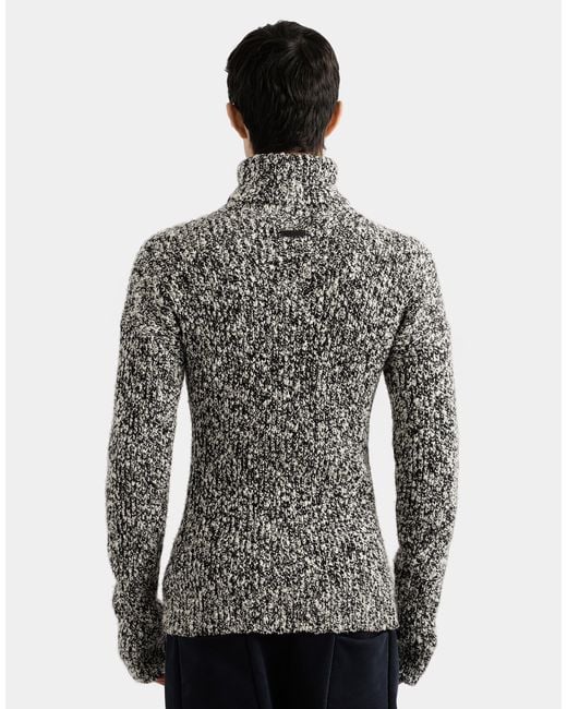 Dolce & Gabbana Wool Blend Turtleneck in Gray für Herren
