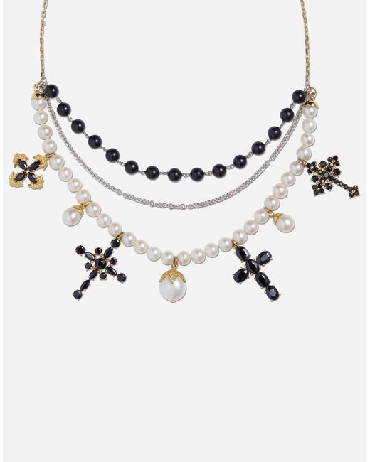Dolce & Gabbana Metallic 18K And Sicily Sapphire Necklace