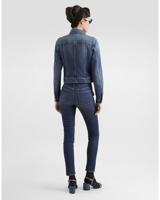 Dolce & Gabbana 5-Pocket Denim Trousers Blue