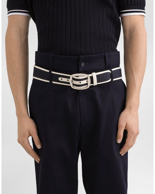 Dolce & Gabbana White Cintura Logata for men