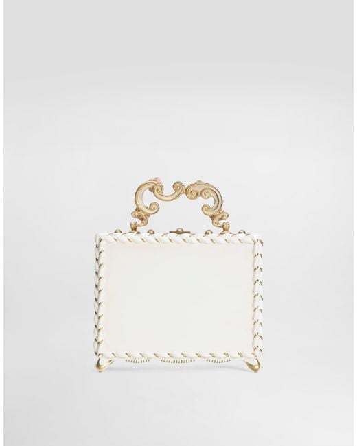 Dolce & Gabbana White Dolce Box Handbag