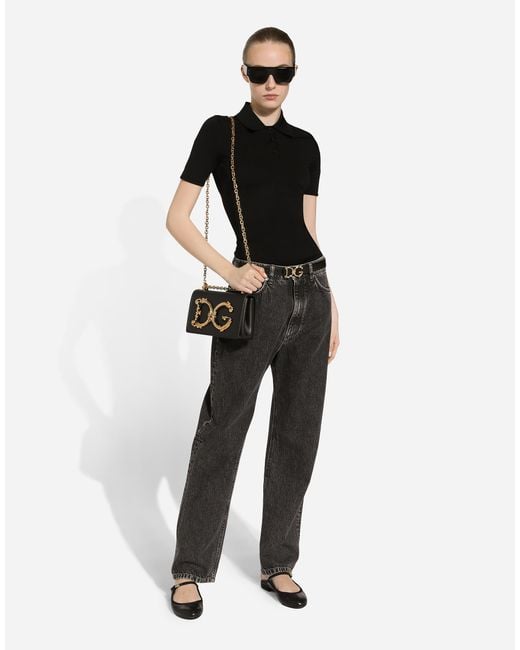 Dolce & Gabbana Gray Cotton Denim Boyfriend Jeans