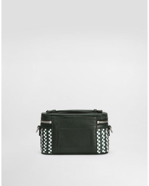 Dolce & Gabbana Multicolor Atene Crossbody Minibag With Woven Leather for men