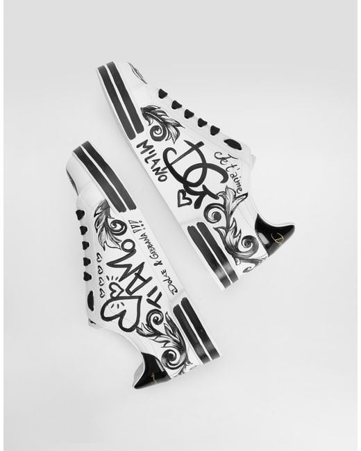 Dolce & Gabbana White Sneaker Bassa