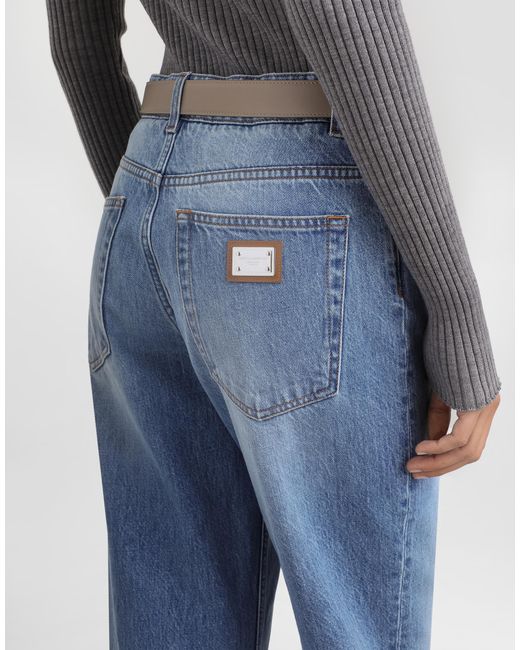 Dolce & Gabbana Blue 5-Pocket Denim Trousers