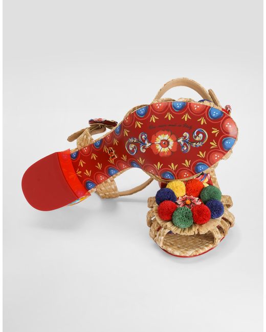 Dolce & Gabbana Multicolor Sandalo