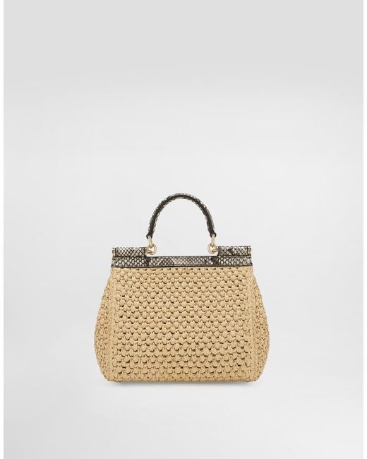 Dolce & Gabbana Metallic Medium Sicily Handbag