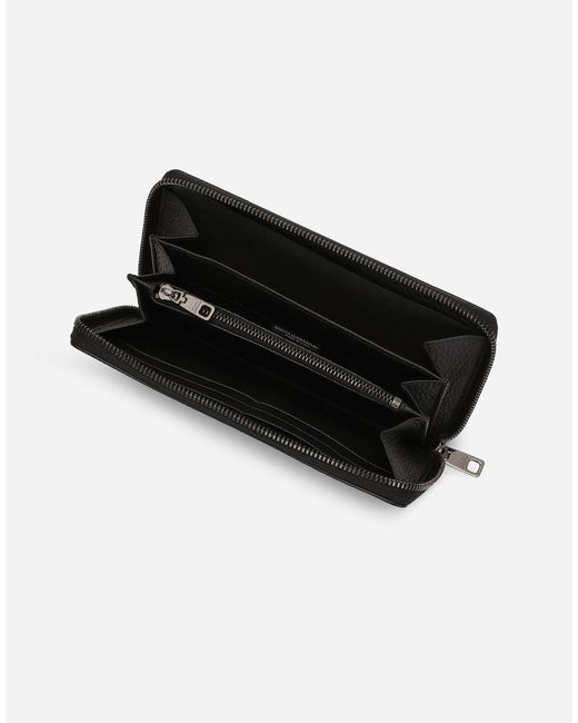Dolce & Gabbana Geldbã¶Rse Mit Rundumreiãÿverschluss Dg Logo in Black für Herren