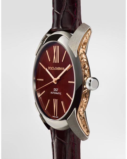 Dolce & Gabbana Red Dg7 Gattopardo Watch for men