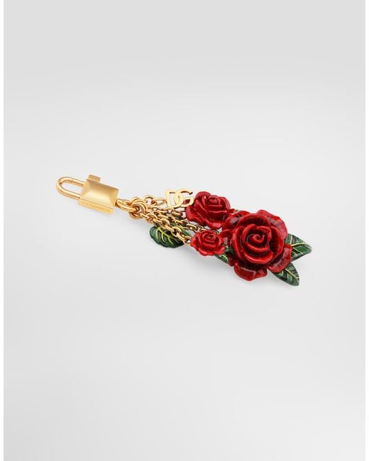 Dolce & Gabbana White P.Chiavi Charm/Metal