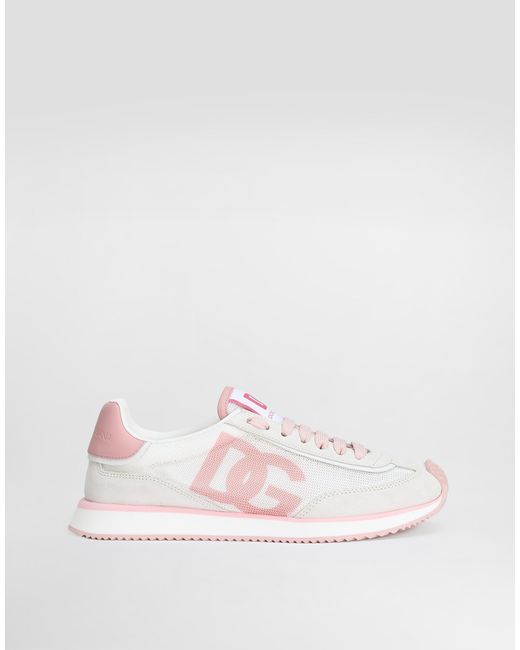 Dolce & Gabbana Dg Cushion ミックスマテリアル スニーカー Pink