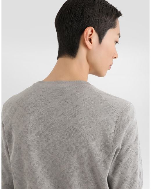 Silk Pullover Dolce & Gabbana de hombre de color Gray