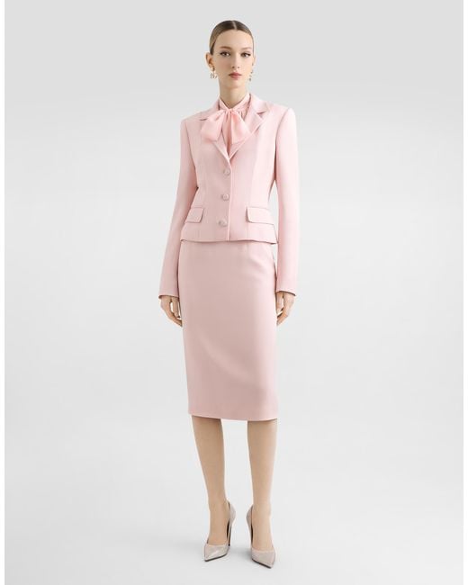 Dolce & Gabbana Pink Tailored Blazer