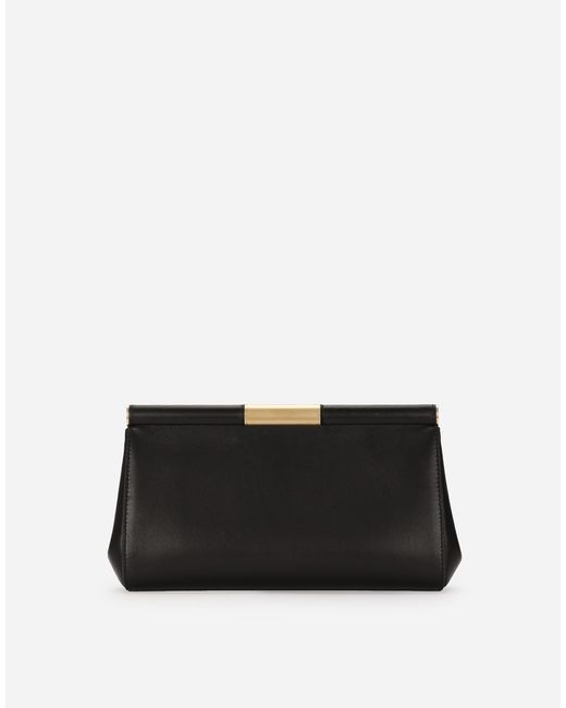 Dolce & Gabbana Black Large Nappa Leather Marlene Shoulder Bag