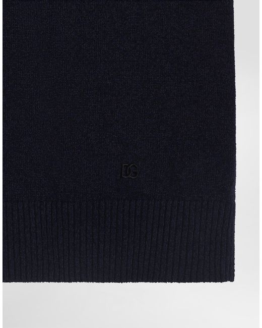 Dolce & Gabbana Blue Cotton-Linen Polo Shirt for men