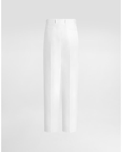 Dolce & Gabbana White Pantalone for men