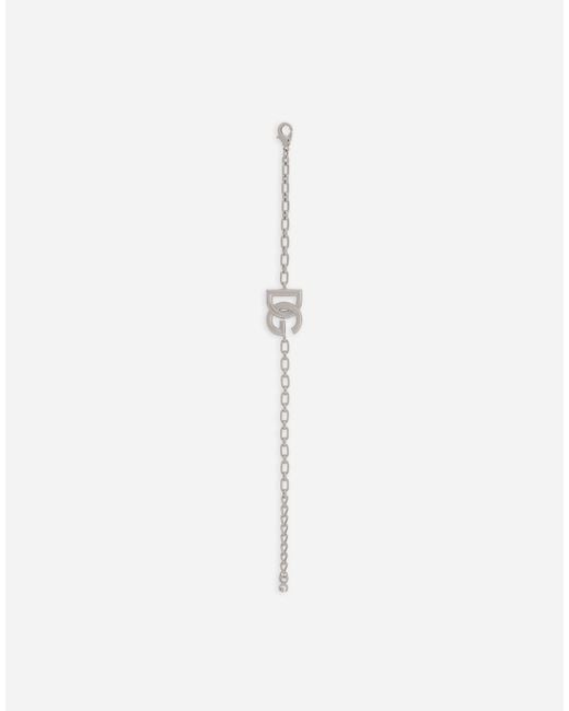 Dolce & Gabbana Gliederarmband Mit Dg-Logo in White für Herren
