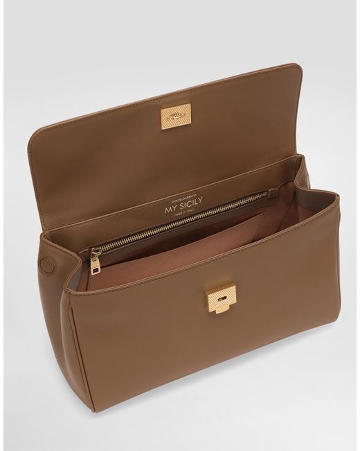 My Sicily Handbag Dolce & Gabbana de color Brown