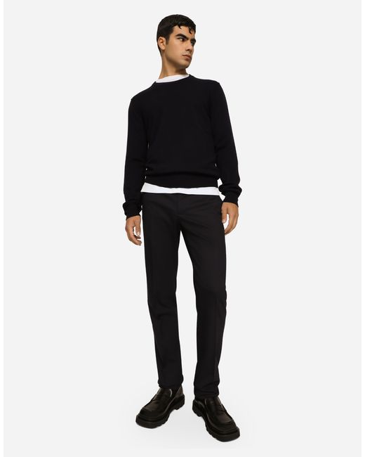 Dolce & Gabbana Blue Pull Girocollo for men