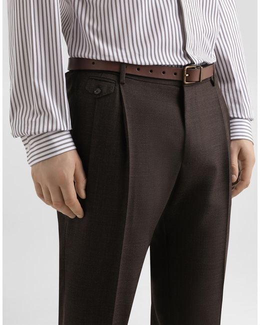 Dolce & Gabbana Wollhose in Black für Herren