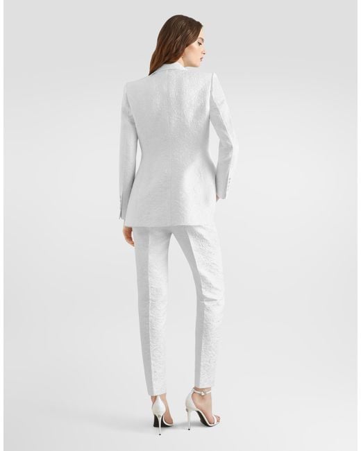 Dolce & Gabbana White Pantalone