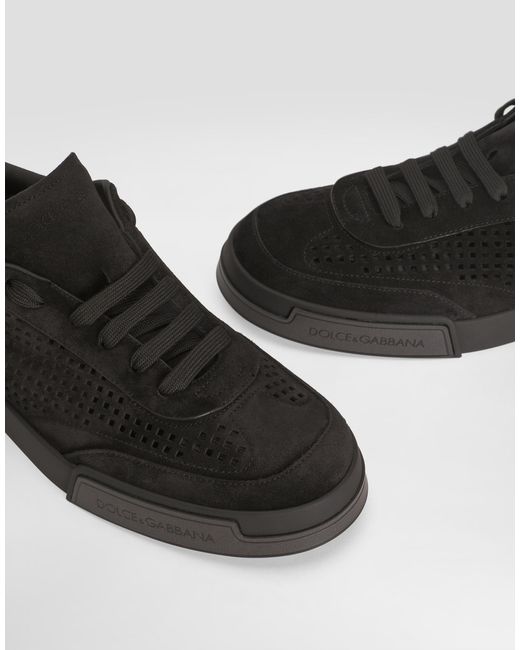Dolce & Gabbana Schuh Portofino Yacht Aus Veloursleder in Black für Herren
