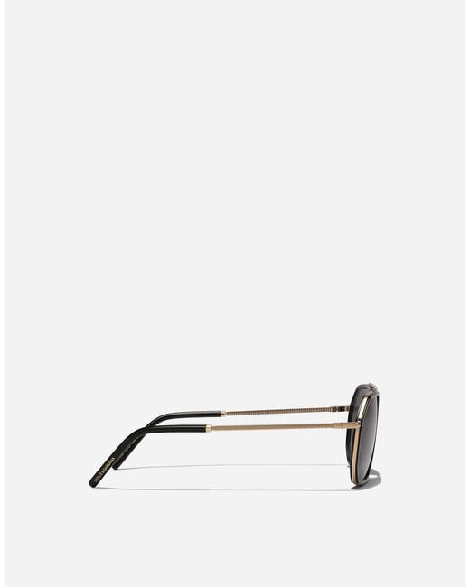 Dolce & Gabbana Gray Gros Grain Sunglasses for men
