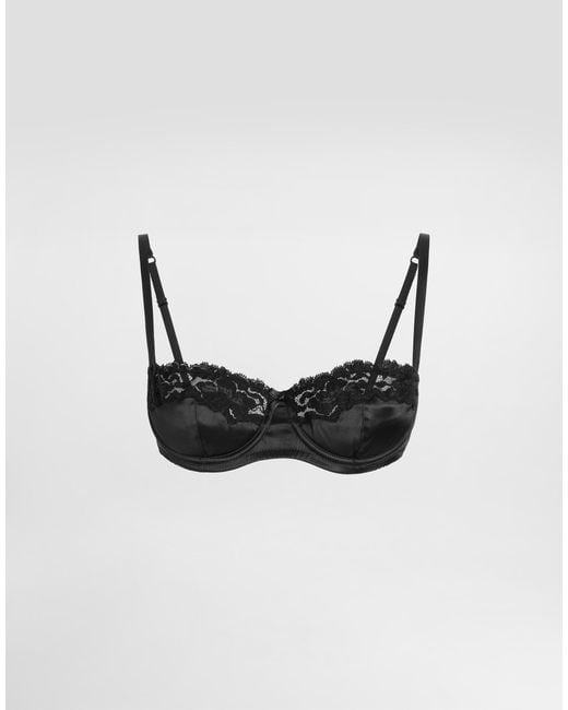 Dolce & Gabbana White Reggiseno Balconcino