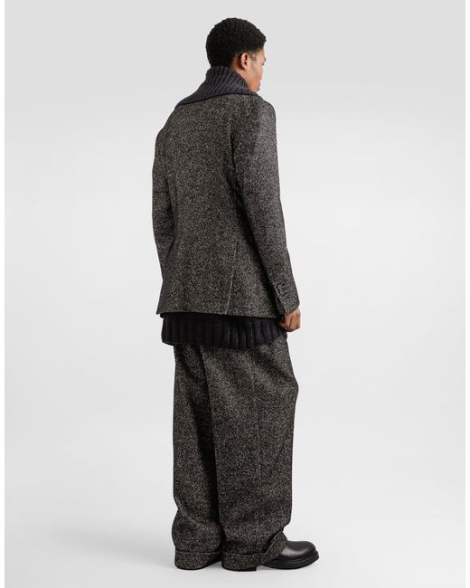 Dolce & Gabbana Gray Double-Breasted Jacket for men