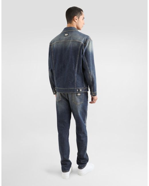 Dolce & Gabbana Gray Giubbotto for men