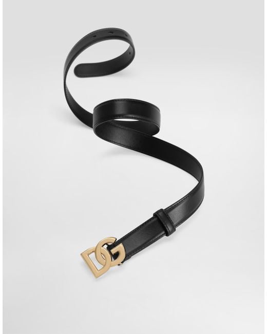 Dolce & Gabbana Black Cintura Logata