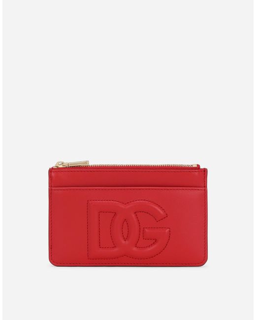 Dolce & Gabbana Dg Logo カードホルダー ミディアム Red