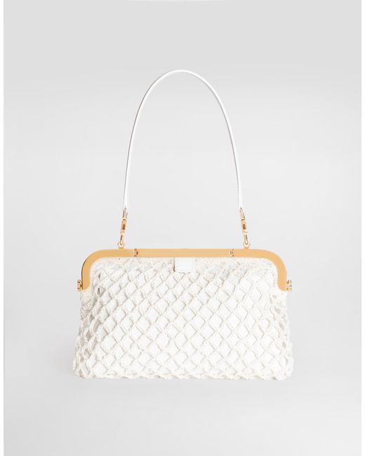 Dolce & Gabbana White Amanda Handbag