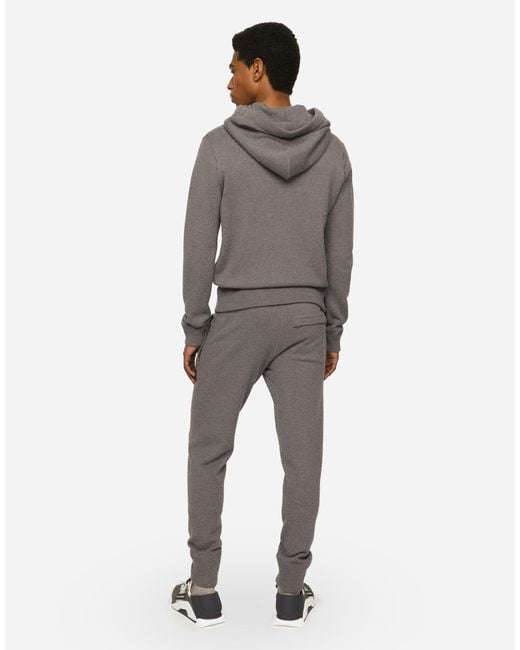 メンズ Dolce & Gabbana フード付きセーター ウール＆カシミア Gray