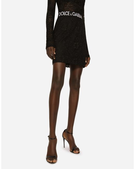 Dolce & Gabbana ミニスカート レース Black