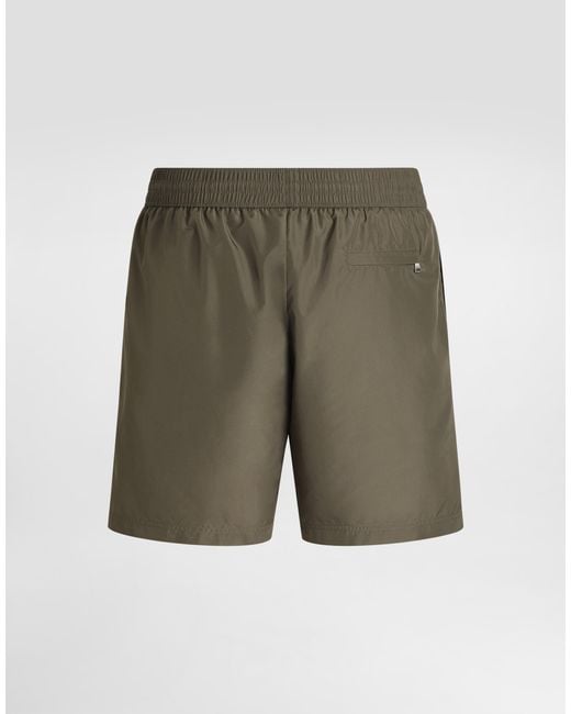 Dolce & Gabbana Green Medium Swim Boxer Shorts for men