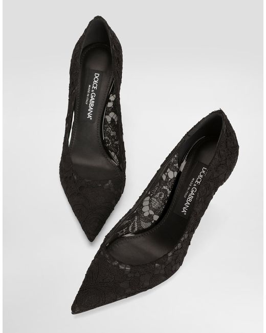 Dolce & Gabbana White Lace Pumps