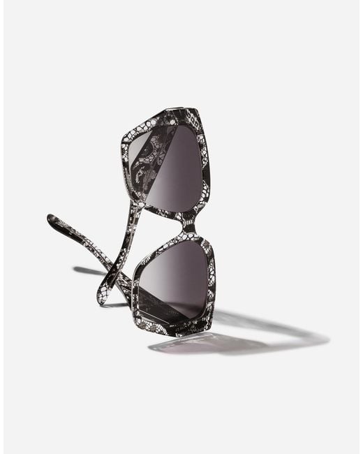 Dolce & Gabbana Gray Dg Crossed Sunglasses