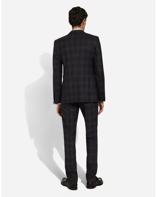 Dolce & Gabbana White Striped Poplin Martini-Fit Shirt for men