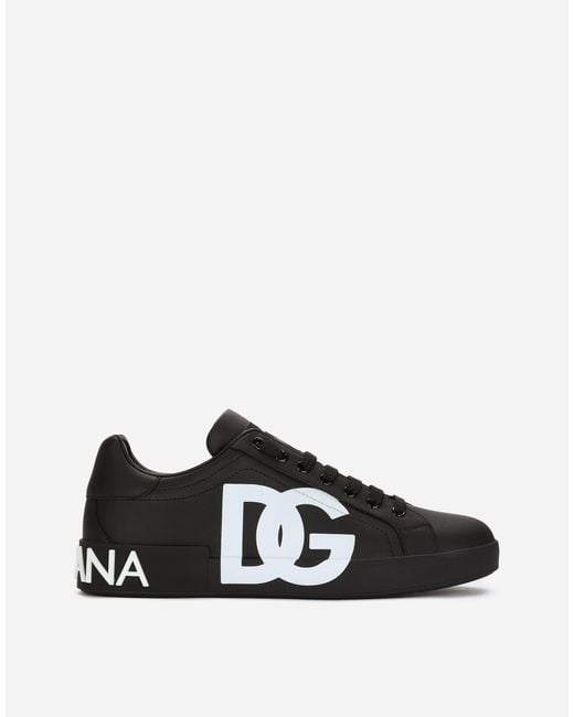 Sneakers "Portofino" di Dolce & Gabbana in Black da Uomo
