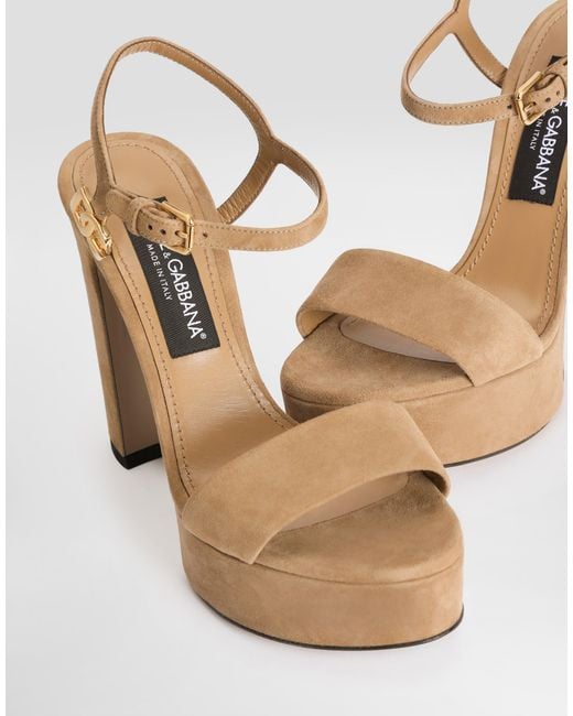 Dolce & Gabbana White Sandalo Plt