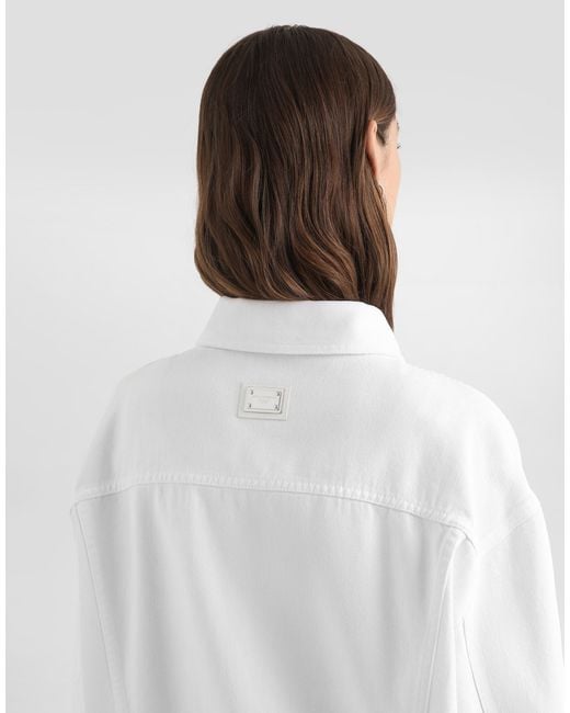 Dolce & Gabbana White Denim Jacket