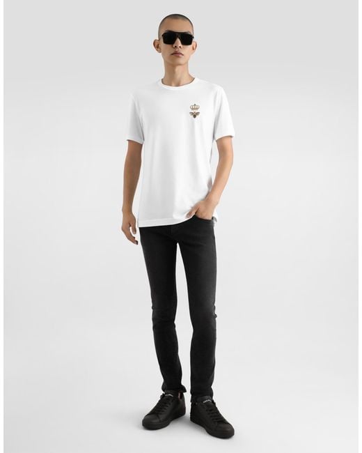 Dolce & Gabbana Black Pantalone for men
