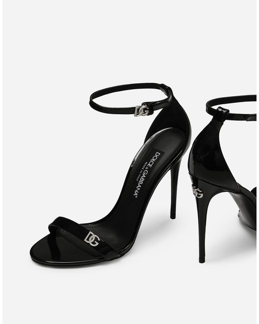 Dolce & Gabbana Black Sandalo