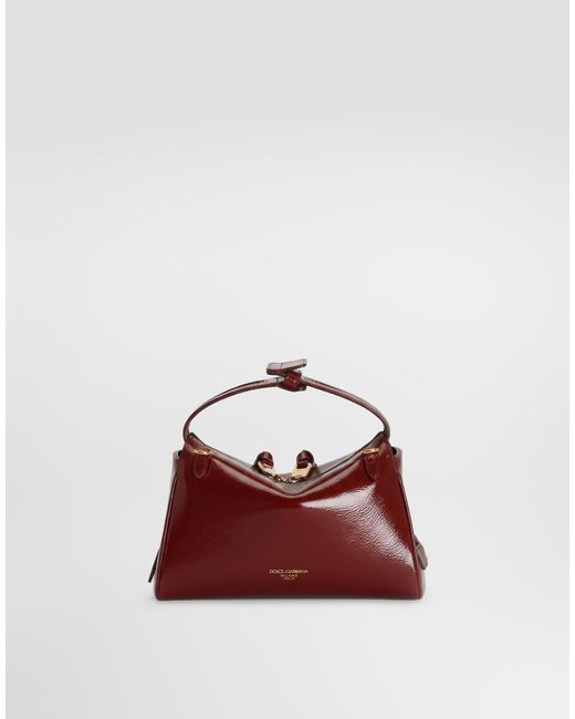 Dolce & Gabbana Red Vittoria Calfskin Handbag