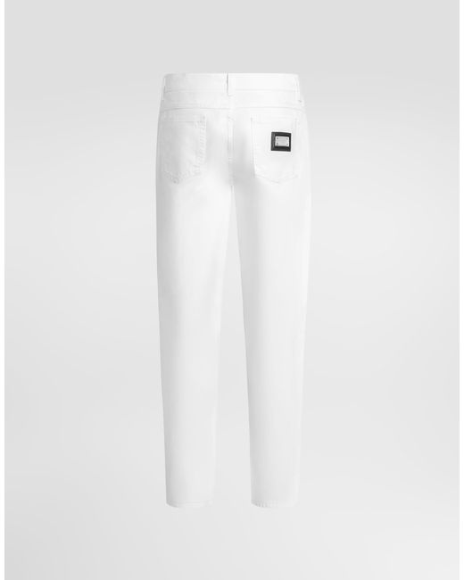 Dolce & Gabbana White Pantalone for men